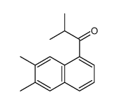 1-(6,7-dimethylnaphthalen-1-yl)-2-methylpropan-1-one Structure