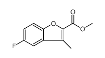 METHYL 5-FLUORO-3-METHYLBENZOFURAN-2-CARBOXYLATE Structure