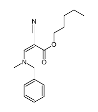 pentyl 3-[benzyl(methyl)amino]-2-cyanoprop-2-enoate Structure