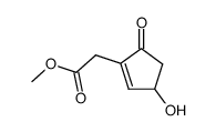 2-methoxycarbonylmethyl-4-hydroxy-2-cyclopenten-1-one Structure