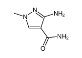 3-氨基-1-甲基-1H-吡唑-4-甲酰胺结构式