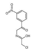 2-chloro-N-[2-(3-nitrophenyl)-2-oxoethyl]acetamide Structure