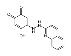 4-hydroxy-5-(2-quinolin-2-ylhydrazinyl)cyclohexa-3,5-diene-1,2-dione Structure