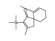 2,10-dimethyl-3-trimethylsilylspiro[4.5]deca-2,9-dien-4-one结构式