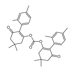 bis[2-(2',4'-dimethylphenyl)-3-oxo-5,5-dimethyl-1-cyclohexenyl]carbonate结构式