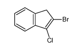 2-bromo-3-chloro-indene Structure