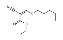 ethyl 2-cyano-3-pentylsulfanylprop-2-enoate结构式