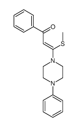 3-methylthio-3-N-(N'-phenyl)piperazino-1-phenyl-2-propen-1-one结构式