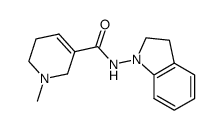 N-(2,3-dihydro-1H-indol-1-yl)-1-methyl-1,2,5,6-tetrahydro-pyridine-3-carboxamide Structure