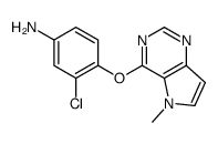 3-chloro-4-(5-methylpyrrolo[3,2-d]pyrimidin-4-yl)oxyaniline Structure