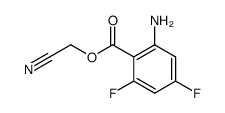 2-amino-4,6-difluorobenzoic acid cyanomethyl ester Structure