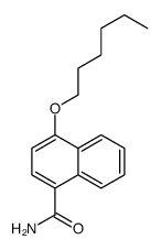 4-(hexyloxy)naphthalene-1-carboxamide structure