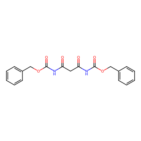 benzyl N-[3-(benzyloxycarbonylamino)-3-oxo-propanoyl]carbamate结构式