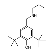 2,6-ditert-butyl-4-(propylaminomethyl)phenol Structure