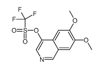 (6,7-dimethoxyisoquinolin-4-yl) trifluoromethanesulfonate Structure