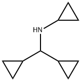 CYCLOPROPANEMETHANAMINE, N,伪-DICYCLOPROPYL-结构式