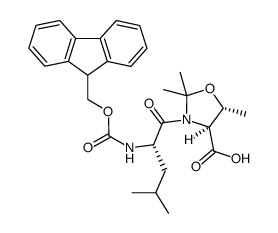 Fmoc-Leu-Thr(psi(Me,Me)pro)-OH structure