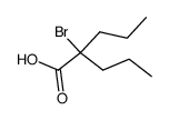 2-bromo-2-propyl-valeric acid Structure