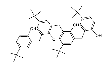 2-(3-(3-(5-tert-Butylsalicyl)-5-tert-butylsalicyl)-5-tert-butylsalicyl)-4-tert-butylphenol结构式