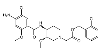 2-chlorobenzyl 2-((3R,4S)-4-(4-amino-5-chloro-2-methoxybenzamido)-3-methoxypiperidin-1-yl)acetate Structure