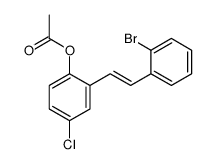 2-[(1E)-2-(2-溴苯基)乙烯基]-4-氯-苯酚-1-乙酸酯图片