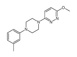 3-methoxy-6-[4-(3-methylphenyl)piperazin-1-yl]pyridazine结构式