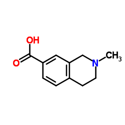 2-Methyl-1,2,3,4-tetrahydro-7-isoquinolinecarboxylic acid Structure