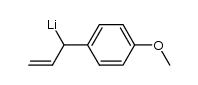 1-(p-methoxyphenyl)propenyl-lithium结构式