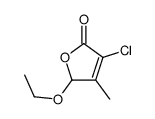 4-chloro-2-ethoxy-3-methyl-2H-furan-5-one Structure