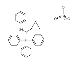[cyclopropyl(phenylseleno)methyl]triphenylphosphonium perchlorate Structure