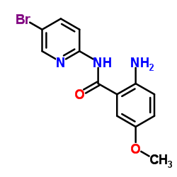 2-Amino-N-(5-bromo-2-pyridinyl)-5-methoxybenzamide结构式