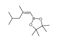 (Z)-2-(2,4-dimethyl-1-pentenyl)-4,4,5,5-tetramethyl-1,3,2-dioxaborolane结构式