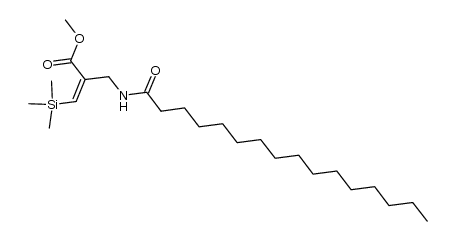 methyl (Z)-3-(trimethylsilyl)-2-[(palmitoylamino)methyl]propenoate Structure