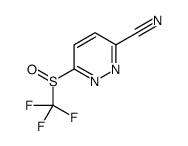 6-[(Trifluoromethyl)sulfinyl]-3-pyridazinecarbonitrile Structure