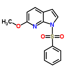 1-(Phenylsulfonyl)-6-Methoxy-7-azaindole Structure