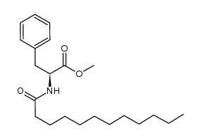 N-n-dodecanoyl methyl (L)-phenylalaninate结构式