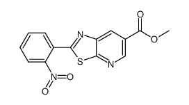 2-(2-Nitrophenyl)-thiazolo[5,4-b]pyridine-6-carboxylic acid Methyl ester结构式