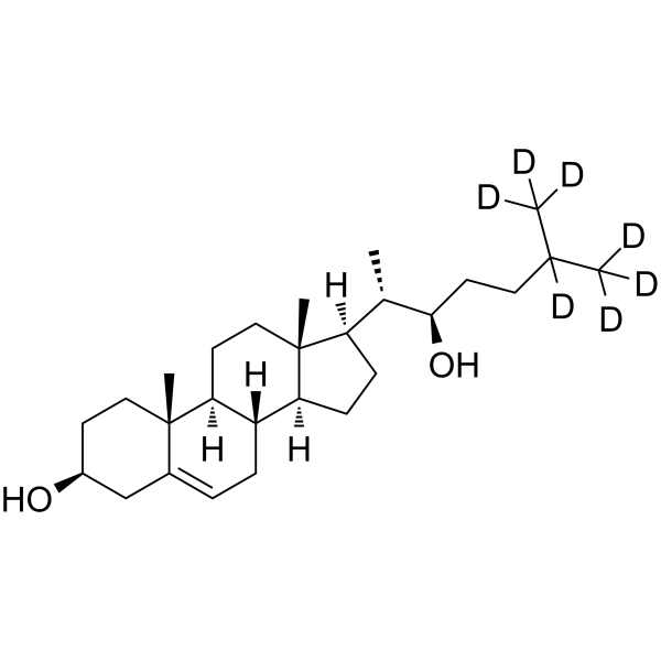 (3β,22R)-(25,26,26,26,27,27,27-2H7)Cholest-5-ene-3,22-diol picture