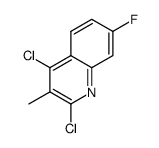 2,4-dichloro-7-fluoro-3-methylquinoline结构式