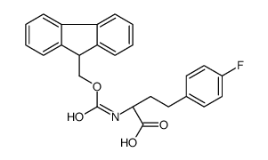 (2R)-2-(9H-fluoren-9-ylmethoxycarbonylamino)-4-(4-fluorophenyl)butanoic acid结构式