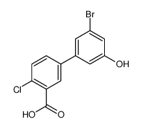 5-(3-bromo-5-hydroxyphenyl)-2-chlorobenzoic acid结构式