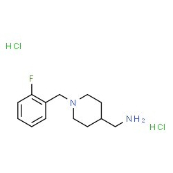 [1-(2-Fluorobenzyl)piperidin-4-yl]methanamine dihydrochloride structure