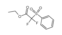 ethyl (2,2-difluoro-2-phenylsulfinyl)acetate结构式