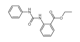 N-phenylcarbamoyl-anthranilic acid ethyl ester Structure