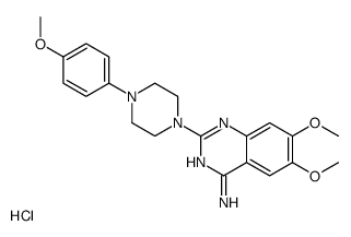 6,7-dimethoxy-2-[4-(4-methoxyphenyl)piperazin-1-yl]quinazolin-4-amine hydrochloride结构式