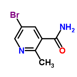 5-Bromo-2-methylnicotinamide结构式