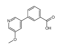 3-(5-甲氧基吡啶-3-基)苯甲酸结构式