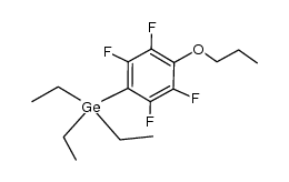 1-(triethylgermyl)-4-propoxytetrafluorobenzene structure