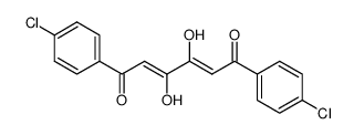 1,6-bis-p-chlorophenyl-3,4-dihydroxy-2,4-hexadiene-1,6-dione Structure