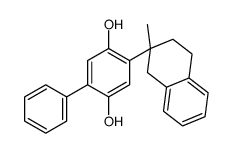 2-(2-methyl-3,4-dihydro-1H-naphthalen-2-yl)-5-phenylbenzene-1,4-diol Structure